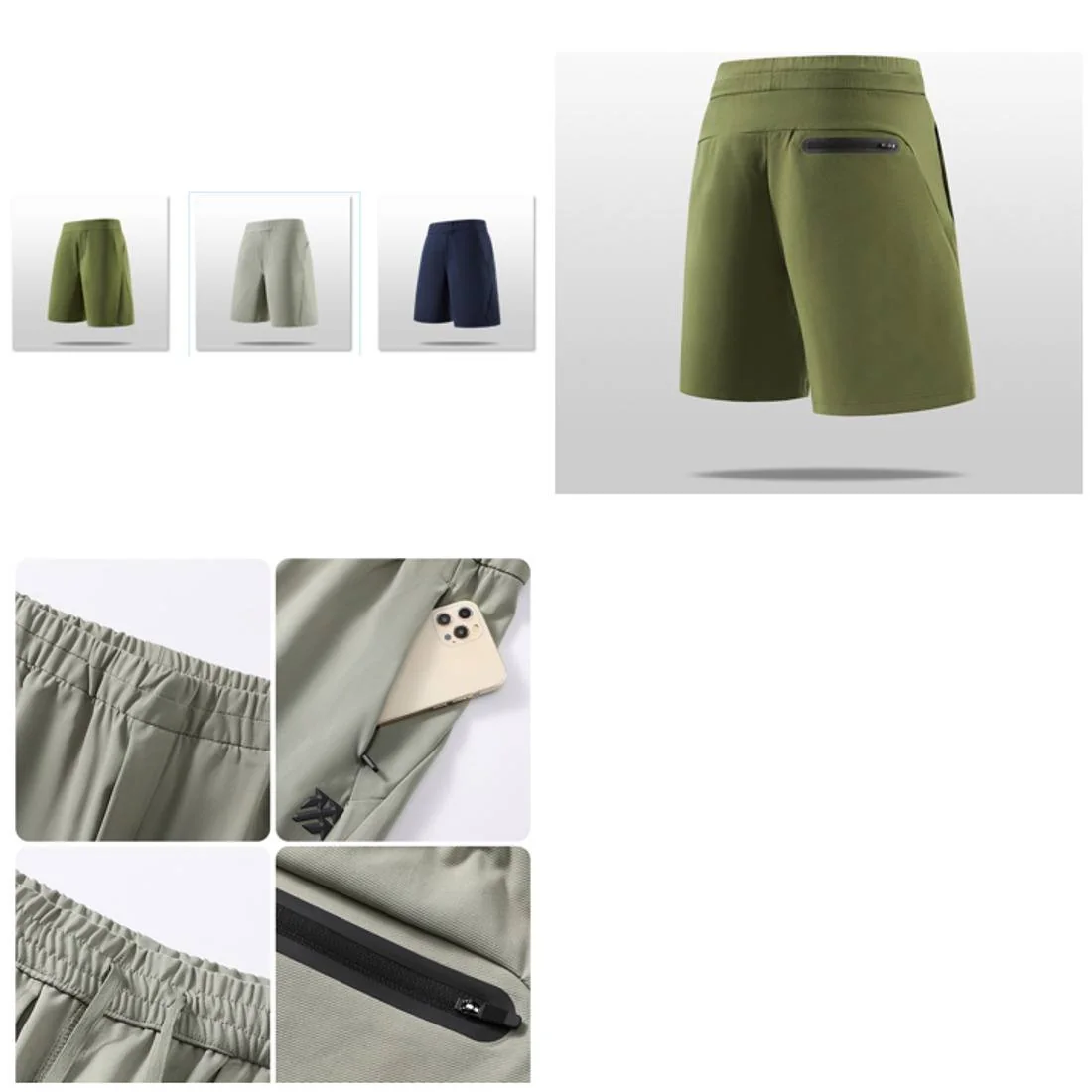 6376 Zip-Pocket Training Shorts catalogue product