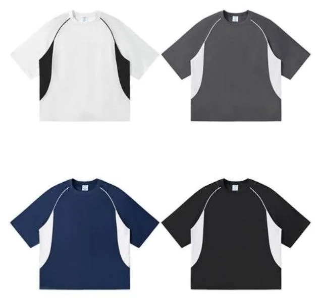 DX8840 Colour-Block Crewneck T-Shirt catalogue product