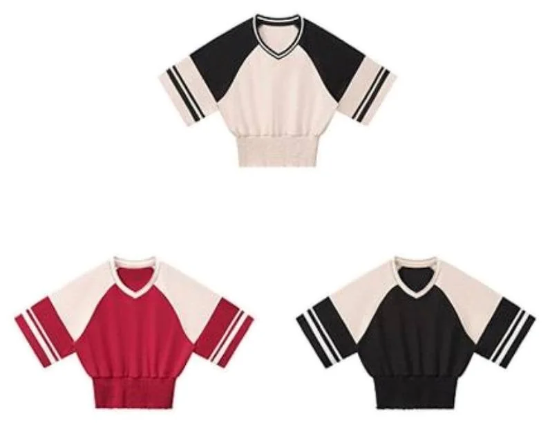 DX8858 V-Neck Cropped T-Shirt catalogue product