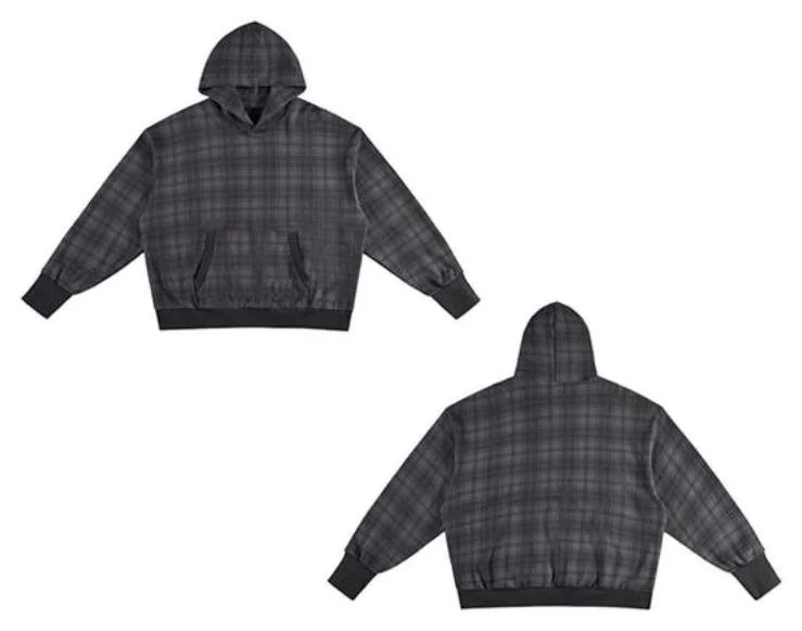 M8336 Plaid Pullover Hoodie catalogue product