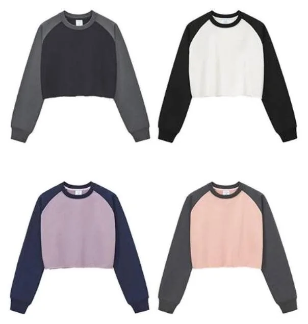 Y6306 Cropped Raglan Sweatshirt catalogue product
