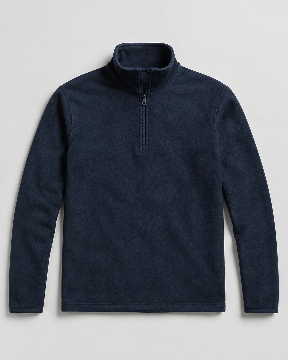 Deep Navy fleece midlayers on a neutral studio background